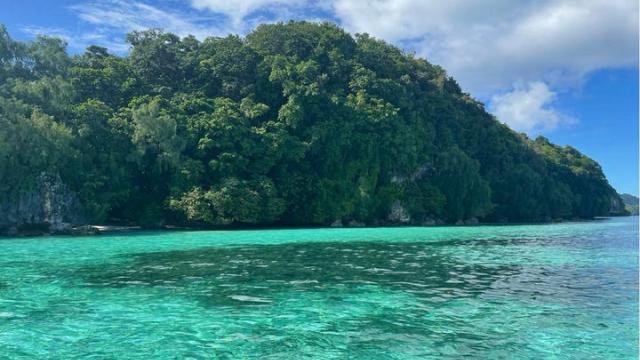 One of 340 islands in Palau where the Our Ocean is being held 13-14 April 2022